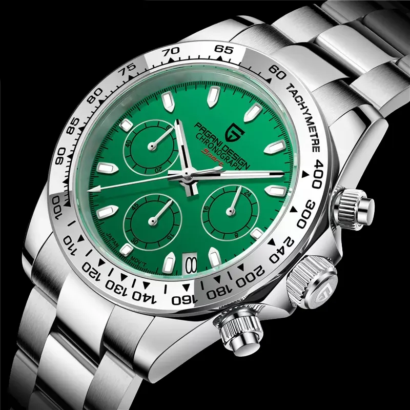 Pagani Design Quartz Daytona Blue Dial Men's Watch-  PD-1727